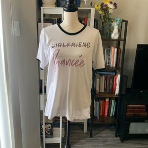 Girlfriend to Fiancée shirt | Large